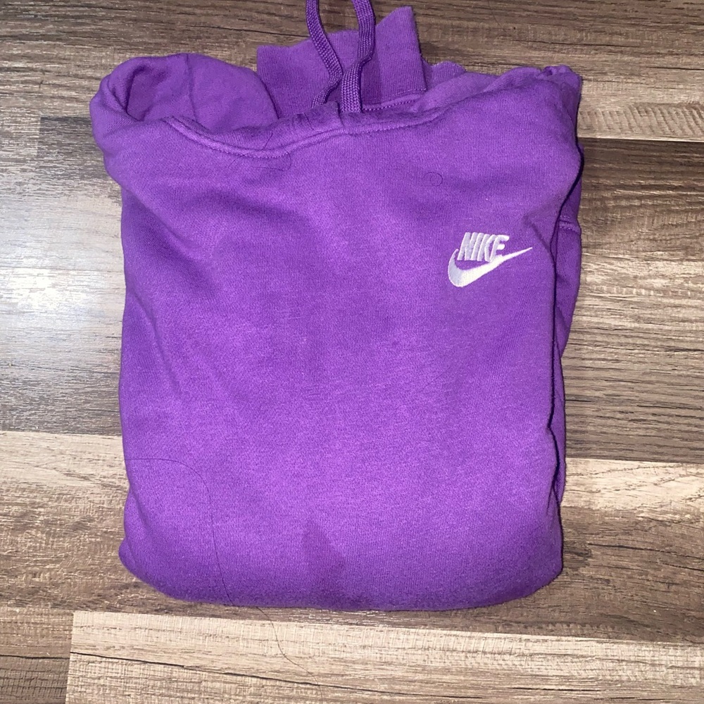 Bright purple womens stained nike hoodie